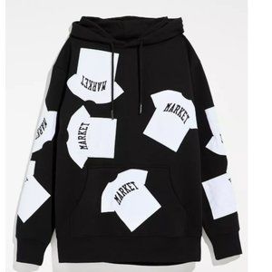 Market T-shirt Patch Hoodie